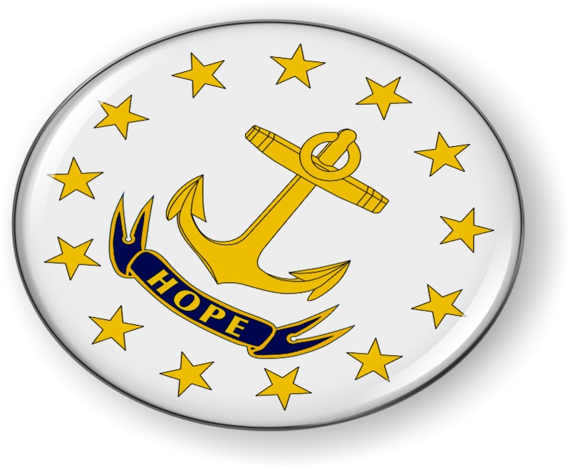 Rhode Island - State Flag Emblem